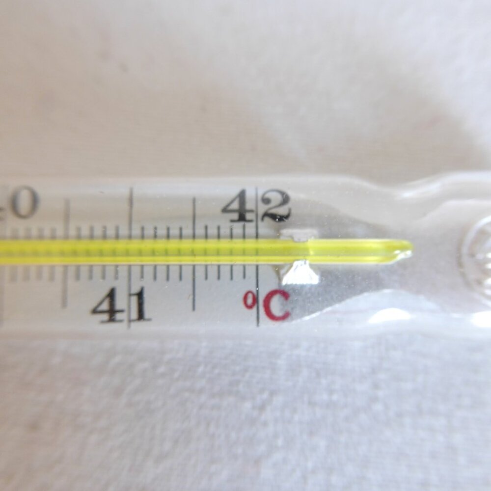 VINTAGE 5” GERMAN MEDICAL GLASS THERMOMETER MERCURY “LOMA” CELSIUS - Picture 9 of 9